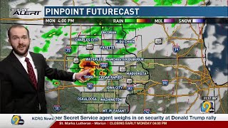 KCRG First Alert Forecast Monday afternoon July 15 [upl. by Miculek]