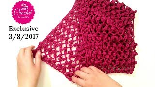 How to Crochet A Scarf 1 SHAWL EXCLUSIVE SEASON ☕THE CROCHET SHOP by NANNO [upl. by Llibyc49]