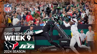 Houston Texans vs New York Jets Game Highlights  NFL 2024 Season Week 9 [upl. by Nihcas]