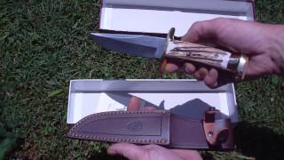 Muela Stag amp Brass Bowie Knife 270mm  00111 [upl. by Ydoow]