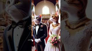 Cat wedding dancing song shorts cutecats loveyou dancecutecat funnyvideo foryou funny cat [upl. by Giacinta745]