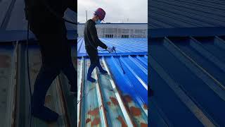 Roof paint renovation process [upl. by Einwat]