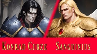 KONRAD CURZE amp SANGUINIUS  Warhammer 40k Voice Over Excerpt from PHAROS [upl. by Derron866]