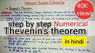 thevenins theorem hindi lecture [upl. by Shayla]