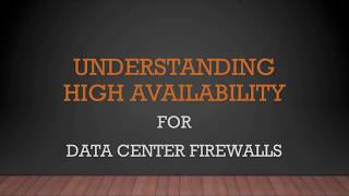 Palo Alto Networks Data Center Firewall High Availability [upl. by Sairahcaz306]