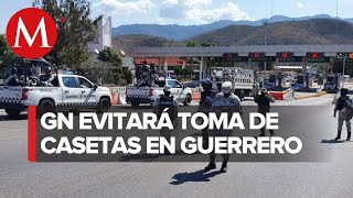 Guardia Nacional nuevamente se repliega en la autopista del Sol [upl. by Drarehs]