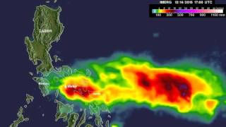 IMERG Shows Rainfall Totals Over the Philippines from Melor [upl. by Atinet]