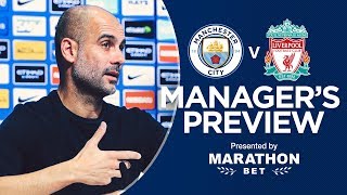 Pep Guardiola previews Man City v Liverpool  PRESS CONFERENCE [upl. by Nadabas]