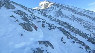 WatzmannMittelspitze WatzmoMiddlspitzn H2713m Winter Solo und Watzmannhaus 15112022 [upl. by Dranik]