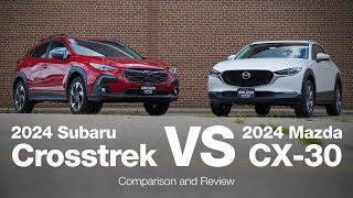 2024 Subaru Crosstrek vs 2024 Mazda CX30  Comparison and Review [upl. by Tremayne199]