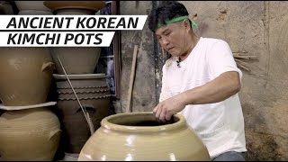 How a Master Potter Makes Giant Kimchi Pots Using the Traditional Method — Handmade [upl. by Yattirb]