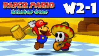 Paper Mario Sticker Star  Gameplay Walkthrough World 21  Drybake Desert Nintendo 3DS [upl. by Akahs]