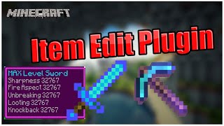 ITEM EDIT PLUGIN  CUSTOMIZE ANY ITEM IN MINECRAFT  KANHAIYA SWAGGER [upl. by Michaella]