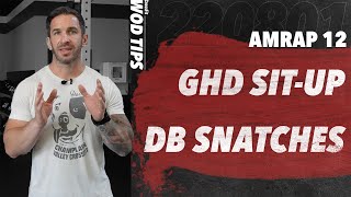 GHD DB Snatch CrossFit 220801 [upl. by Nylrad]