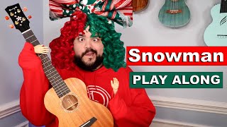 SNOWMAN  SIA Ukulele Cover amp Play Along with Lyrics on Screen [upl. by Getter]