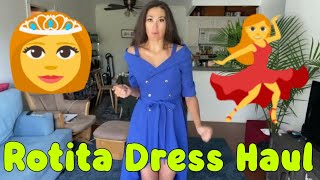 Rotita Review And Try On Dresses Haul [upl. by Stinky]