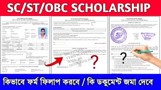 Oasis Scholarship Form Fill Up 2024  SC ST OBC Scholarship form fill up 2024  oasis form fill up [upl. by Sanderson]