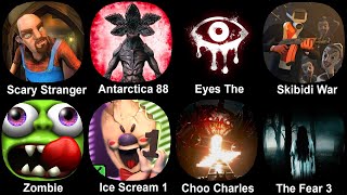 Scary Stranger Antarctica 88 Eyes The Horror Skibidi War Zombie Tsunami Ice Scream 1 Choo Char [upl. by Norvun]