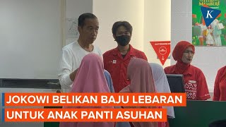 Momen Jokowi Ajak Anakanak Panti Asuhan Beli Baju Lebaran [upl. by Itra]