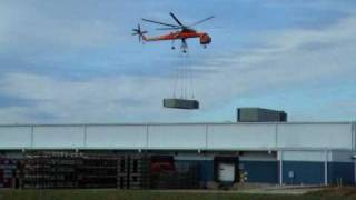 Skycrane lifting AC units in to place [upl. by Doyle777]