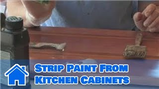 Interior Painting Ideas  How to Strip Paint From Kitchen Cabinets [upl. by Simon]