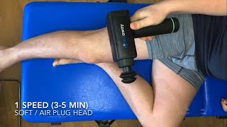 Percussion Massage IT Band Massage gun AchedAway [upl. by Pump]