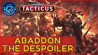 Warhammer 40k Tacticus  Abaddon The Despoiler  Under the Spotlight  Gameplay  Chaos [upl. by Einattirb]