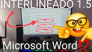 📏✍ Como PONER INTERLINEADO 15 LÍNEAS a una HOJA en WORD 2013 2016 2019 2021 [upl. by Tallou26]