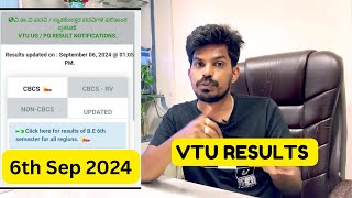 VTU RESULTS UPDATE on 6th Sep 2024 [upl. by Adnac]