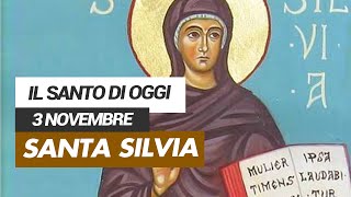 Affida la Tua Giornata al Santo di Oggi 3 Novembre  Santa Silvia [upl. by Annayhs]