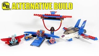 LEGO MARVEL 76076 ALTERNATIVE BUILD CAPTAIN AMERICAS AIRBASE [upl. by Currie]