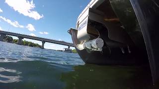 Retractable PT230 Bow Thruster for Pontoon Boats [upl. by Bertrando]