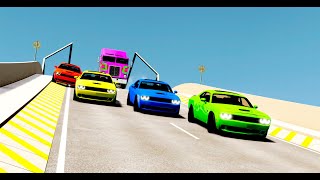 High Speed Car Jumps 2 BeamNG Drive [upl. by Bella]