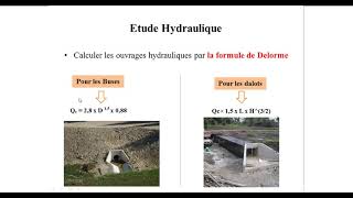 Etude hydrologique et hydraulique  calcul des débits et dimensionner les ouvrages hydrauliques [upl. by Esaertal]