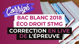 Bac Blanc by digiSchool  Correction en Live du Bac Blanc dÉco Droit Série STMG [upl. by Yelnikcm]