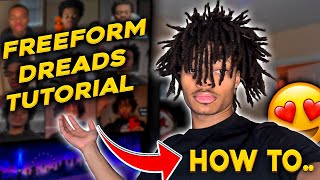 HOW TO GET BEST FREEFORM DREADS  TUTORIAL [upl. by Elburr245]