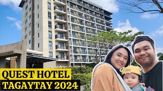 ENG SUB TAGAYTAY STAYCATION Quest Hotel Tagaytay Hotel amp Room Tour 2024 [upl. by Atiekal]