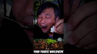 very delicious eat rice with spicy chili snail curry 4 food foodie worldwide mukbang eating [upl. by Karalynn]