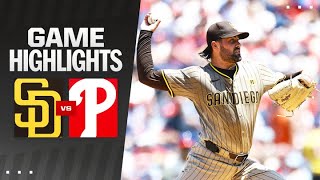 Padres vs Phillies Game Highlights 61924  MLB Highlights [upl. by Piwowar]