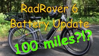 RadRover 6 Battery Performance Update [upl. by Evangelin]