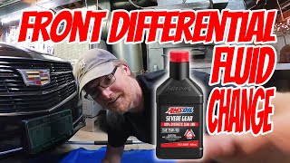 AWD Cadillac ATS Front Differential Fluid Change [upl. by Arihsa]