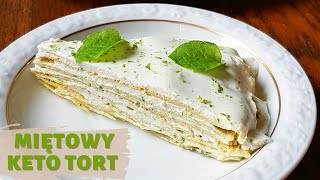 MIĘTOWY KETO TORT BEZ PIECZENIA💚 [upl. by Ekud]