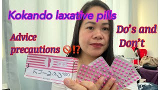 Kokando laxative pills do’s and don’t  How to take  Advice and precautions  kokando japan [upl. by Lewap]