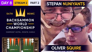 54th Backgammon World Championship  Day 8  Stream 2  Part 2  Super Jackpot  Semifinals [upl. by Aniham]