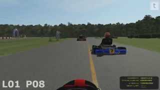 rFactor 2 Junior Kart Race  Quebec Short [upl. by Aicinod]