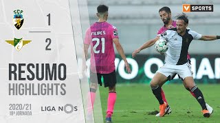 Highlights  Resumo SC Farense 12 Moreirense Liga 2021 18 [upl. by Verlee]