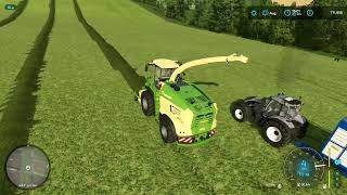 FS22  GRASSLANDS 22 5  SELF PROPELLED LIFTING SILAGE PART 2 [upl. by Press465]