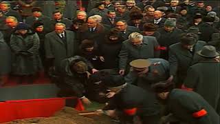 USSR Leader Konstantin Chernenko Leonid Brezhnev Funeral quotПохороны Брежневаquot [upl. by Nivlem749]