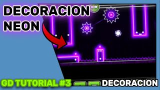 DECORACION NEON en GD✨✨ Gd tutorial 22 [upl. by Tu]