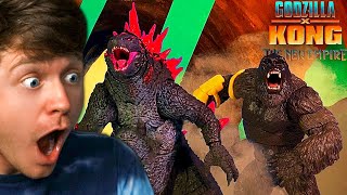 Reacting to Godzilla x Kong the STOP MOTION Trailer [upl. by Aicilet165]